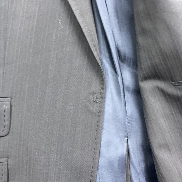 Baumler Blazer Jacket Sports Coat Mens Sz 48 Black / Dark Blue Formal Read - Picture 7 of 16